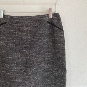 VINCE CAMUTO gray black textured pencil skirt